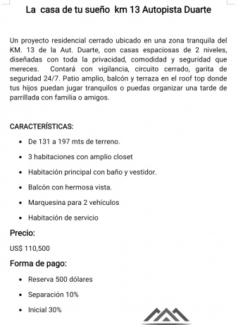 autopista diarte, km13 autopista duarte, 1009, ,2 BathroomsBathrooms,Casas,En Venta,autopista diarte,1021